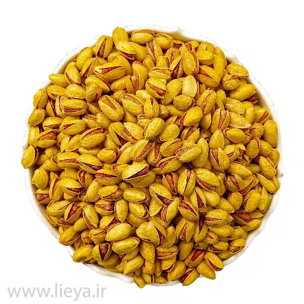 پسته اکبری شور زعفرانی ممتاز + محصولی جذاب برای بسته بندی های لوکس + قیمت و خرید عمده